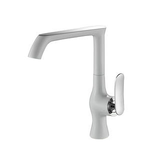 Torneira-grifo macizo de latón cromado para cocina, grifería de fregadero de agua fría y caliente - Product Image 3