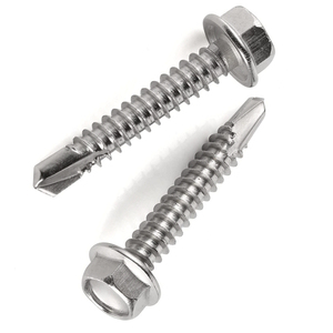 Viti a Testa Esagonale Autoperforanti in Acciaio <span class=keywords><strong>Inox</strong></span> 410/304/316 Personalizzate 10mm 25mm 35mm (Standard DIN 7504 Anticorrosione) - Product Image 3