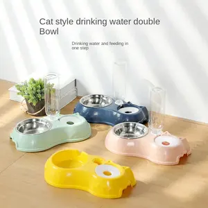 Pet Supplies Automatic Feeding Water Feeder Cat Water Drinker Automatic Refill Floating Bowl