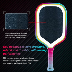 Raquette de pickleball Arronax T700 en fibre de carbone avec noyau EPP+EVA pour une consistance ultime de la rotation - Product Image 5