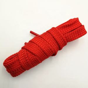 Grosir desain baru 10mm sepatu olahraga keren kepang datar neon tali sepatu cetak ujung plastik transparan poliester Maoyuan - Product Image 6