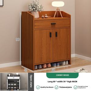 Meuble à chaussures multifonctionnel avec miroir et tabouret de rangement <span class=keywords><strong>pour</strong></span> entrée de maison, style chinois moderne - Product Image 6