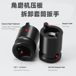 Nanrui Angle Grinder <b>Socket</b> Wrench 24mm Metal Disassembly Sleeve For Electric Wrench Manual <b>Ratchet</b> - Product Image 2