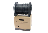 Câble coaxial 3C2V+AE pour caméra, connecteur BNC, gaine en PVC, résolution 1080P, blindage tressé et combiné