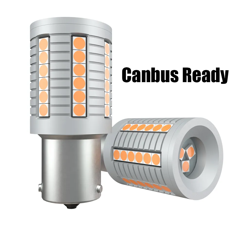 Emark 100% Canbus Ampoule de remplacement sans erreur 28W 1300Lm 7440 T20 1157 Feu arrière de stationnement Canbus 1156 Clignotant