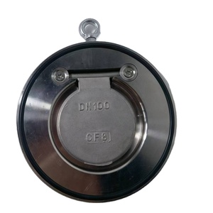 Vanne de retenue à clapet simple à corps en acier inoxydable SS304 SS316, <span class=keywords><strong>disque</strong></span> en EPDM/NBR/Vi Ton Rubber H74W, acier inoxydable CF8 DN125 PN16, à clapet fin - Product Image 2