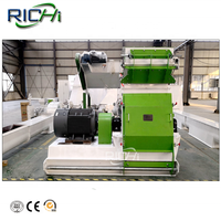 Machine à granulés d'aliments pour animaux RICHI, personnalisable, 1-2T/H, ligne de production d'aliments pour animaux aquatiques, bétail, ruminants, volailles