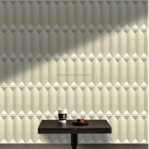 Briques décoratives 3D en béton UHPC haute résistance pour les murs intérieurs et extérieurs des magasins, hôtels, parcs, écologiques, durables, Trifaces 200*415*20mm - Product Image 5