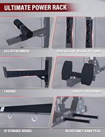 Máquina Smith Multifuncional de Acero, Equipo de Entrenamiento de Fuerza para Gimnasio en Casa