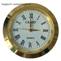 Vente en gros : Cadran de montre rond en cristal de 36 mm, fournitures de bureau, mouvement de montre personnalisé incrusté, cloche métallique, montre artisanale, offre spéciale