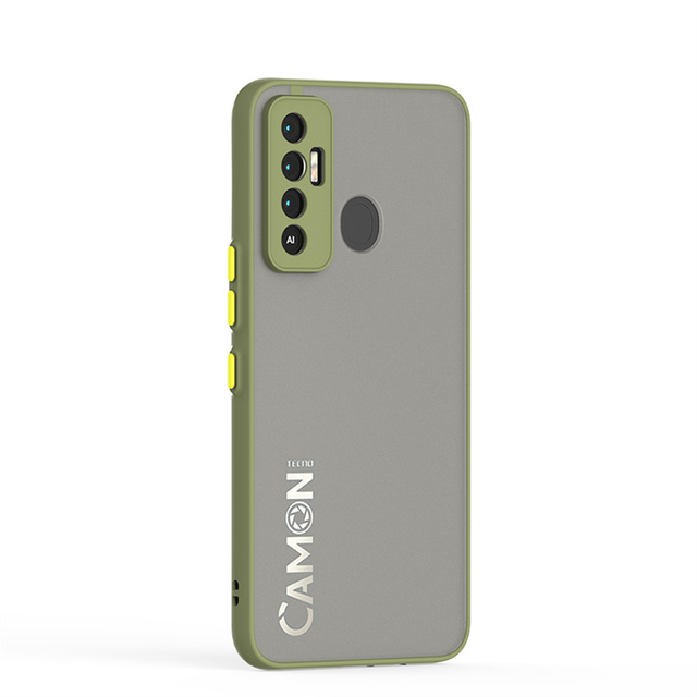 Case Translucent Matte Baby Skin Feeling Cover Camera Protection for Tecno Spark 7pro Camon 17 Pro 19 18 Premier 18T Phone Case