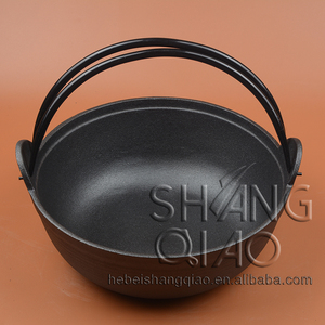 Furusato หม้อหุงต้มสุกี้ยากิ,หม้อซุปเหล็กหล่อขนาดกลางหม้อซุปและสต็อกหม้อสำหรับทำอาหารในประเทศ/ทำอาหารกลางแจ้งสีดำ - Product Image 6