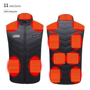 Chaleco Térmico Eléctrico de 11 Zonas de Calor, Prenda de Invierno para Hombre, Color Negro, Personalizable, Unisex, Ropa con Calefacción - Product Image 1