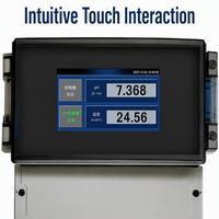 Analyseur de qualité de l'eau monocanal WQ3000 avec écran tactile couleur 4,3 pouces, moniteur numérique en ligne de pH, ORP, conductivité et turbidité