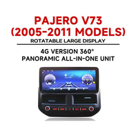 Mobil untuk Player TS18 Mitsubishi Pajero V73 2005-2011 Android 15 GPS Navigasi DSP RGB Layar 12.3" CarPlay