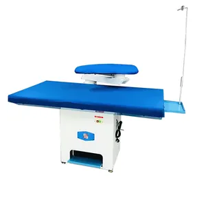 New Style Top Grade Industrial Cleaning Equipment Laundry Table Mobile Steam Iron Hotel Commercial Vacuum Table Ironing