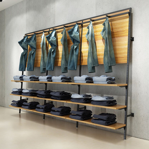 Butik zarif giyim mağazası duvara monte ekran standı erkekler için giysi - Product Image 1