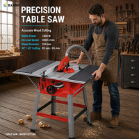 Sierra de Mesa Eléctrica Profesional BANMO, Sierra Circular de Precisión para Trabajar la Madera, Banco de Sierra para Fabricación de Muebles