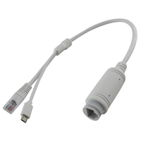 LZD-minidivisor PoE a prueba de agua, interruptor POE de 12v, 2a a 48V