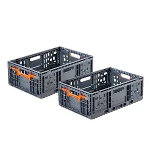 Export Wholesale Plastic Collapsible Crates Grey Plastic Crates Crate Cases Pp Plastic On Sale