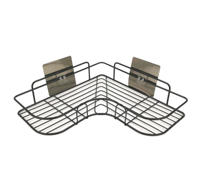 Moderno Estante <span class=keywords><strong>de</strong></span> Ducha <span class=keywords><strong>de</strong></span> Metal Ecológico y Duradero, Adhesivo, Negro, <span class=keywords><strong>para</strong></span> Montar en la Pared, Diseño que Ahorra Espacio <span class=keywords><strong>para</strong></span> <span class=keywords><strong>Baño</strong></span> - Product Image 1