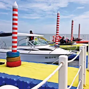 Cubo modulare in plastica HDPE 500*500*400Mm pontile galleggiante pontone piattaforma di divertimento gonfiabile Jet Ski Dock