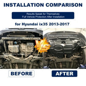 Plaque de protection 3D en acier au manganèse et alliage d'aluminium avec trous de montage originaux pour <span class=keywords><strong>Ix35</strong></span> Elantra HD Verna Reina Elantra MD - Product Image 5