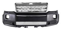 LR025831-B/034178 Ensemble ABS/PP pare-chocs avant apprêté avec trous de pulvérisation (grille argentée) pour LAND ROVER Freelander 2 2011-2012