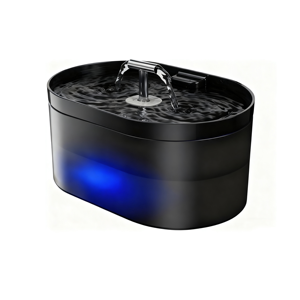 Bebedero Automático para Gatos de Plástico Elegante de 2.2L con Filtro de Carbón Activado por Luz, Dispensador de Agua Portátil Fácil de Limpiar - Product Image 3