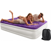 Matelas pneumatique de luxe, lit double gonflable, lit pneumatique auto-gonflant avec pompe intégrée, matelas pneumatique