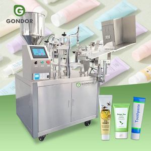 Fully <b>Automatic</b> Tube Filler Semi Auto Toothpaste Chocolate Grease Hose Fill and Seal Machine with Feeder - Product Image 1