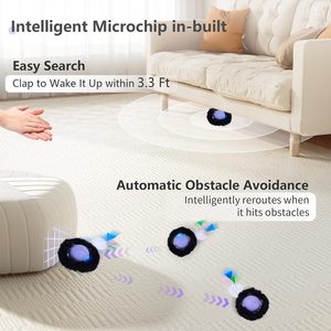 Balle interactive intelligente Orsda pour chats avec capteur tactile et 4 modes, jouet roulant automatique pour jeu en intérieur - Product Image 2