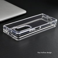 Nouvelles coques transparentes pour téléphones mobiles Samsung Galaxy Z Flip 5 4 3 6 Fold 6 5 4 3, étui rigide pliable en acrylique cristallin pour Fold 5