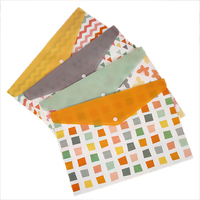 Sac de documents en plastique PVC transparent personnalisé taille A5/A4 enveloppe de fichier transparent avec bouton pression école dossier portefeuilles