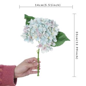 زهور الهيدرانجيا الاصطناعية السوداء، ذات الزهور الكبيرة، مناسبة جدًا لتزيين المنزل وحفلات الزفاف - Product Image 2