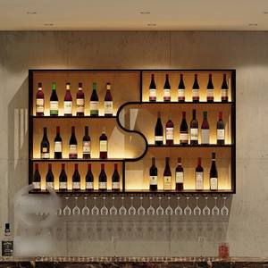 Étagère de rangement multifonctionnelle créative et décorative, cadre suspendu, comptoir de bar, porte-vin, <span class=keywords><strong>caisse</strong></span> enregistreuse, armoire pour présentoirs - Product Image 1