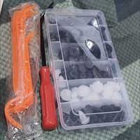 HE26 100 pièces Clip de fixation hybride pour pare-chocs avant de voiture avec vis