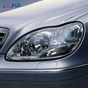 ฝาครอบโคมไฟหน้ารถยนต์แบบใส ABS สำหรับ Mercedes <span class=keywords><strong>Benz</strong></span> S Class <span class=keywords><strong>W220</strong></span> S320 S350 S430 <span class=keywords><strong>S500</strong></span> S600 S55 S65 AMG ปี 2000-2005 - Product Image 6