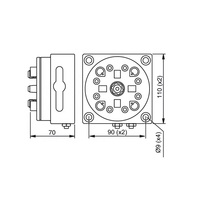 Système de fraisage CNC 3R-600.10-30 Mandrin de table pneumatique MacroStd en acier de précision HE-R06844