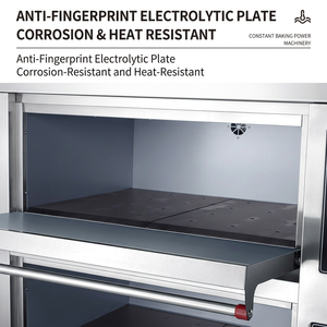 Four à pâtisserie électrique à 2 ou 3 niveaux, équipement de boulangerie commercial en acier inoxydable, machine à pain, pâtisserie et pizza - Product Image 5