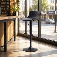 Tabourets de bar modernes réglables en similicuir rembourré, style nordique, pivotants, pour îlot de cuisine et comptoir