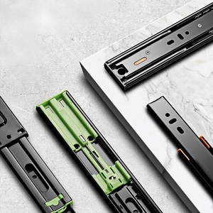 Mở Rộng Đầy Đủ Mềm Đóng Ngăn Kéo Trượt Kính Thiên Văn Kênh Bóng Mang Đẩy Để Mở Thép Không Gỉ 45Mm Ngăn Kéo Trượt - Product Image 3