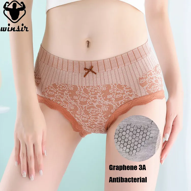 Culotte en dentelle, sous-vêtement de sport antibactérien, lingerie 3a, slip en coton extensible, pour femmes, essentiels