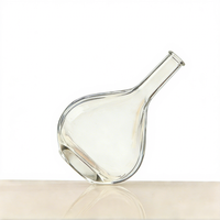 Bouteille de vin en verre transparent vide, personnalisée, de grande capacité, de forme ronde, pour la sérigraphie, pour le rhum, la vodka, le whisky, le brandy