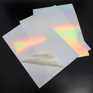 Papier autocollant transparent et holographique superposé étanche A4 arc-en-ciel PET PVC vinyle imprimable <span class=keywords><strong>Laser</strong></span> pour <span class=keywords><strong>imprimante</strong></span> à jet d'encre - Product Image 2