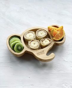 Cute Cartoon Design <b>Tray</b> and Handcrafted Wooden Irregular <b>Dinner</b> Plate Set for Kids Dining and Baby Food - Product Image 5