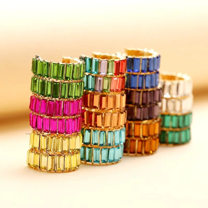 EH5970 New Arrivals Best Sellers Jewelry Leopard Hoop Gold Colorful Round Stud Hoop Women Earrings 2021 for outdoors