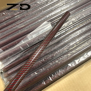 <strong>Red</strong> Black <strong>Carbon</strong> <strong>Fiber</strong> 5/8 Tube <strong>Carbon</strong>-<strong>fiber</strong> Tubes <strong>Carbon</strong> <strong>Fiber</strong> 35mm* 1000mm Tube - Product Image 6