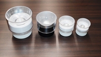 Plafonnier LED transparent à montage en surface, éclairage vers le haut et vers le bas, spectre complet, anti-éblouissement