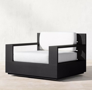เก้าอี้เลานจ์หมุนได้ทำจากอะลูมิเนียมเฟอร์นิเจอร์สวนกลางแจ้ง - Product Image 3